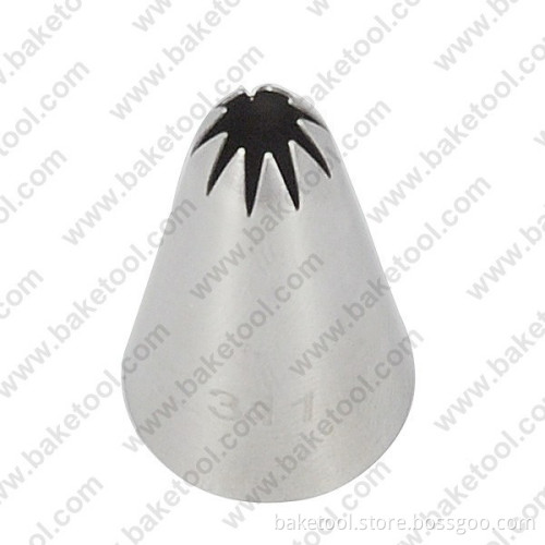 Stainless steel304 Small cake decorating closed star nozzle #31